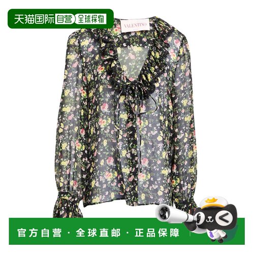 香港直邮valentino 华伦天奴 女士 Blouses 花纹衬衫