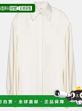 香港直邮KHAITE 女士 Bam 雪纺衬衫 white白色 舒适时尚