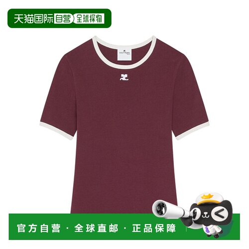 1h可退 香港直邮COURREGES 女士T恤 125JTS017JS0203B213 AW2025