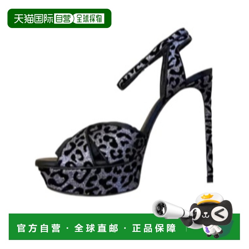 香港直邮Saint Laurent logo标识高跟凉鞋 360303GK800