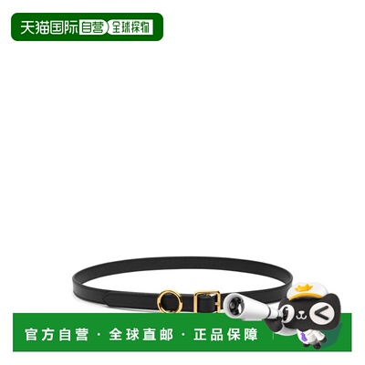 1h可退 香港直邮Jacquemus 女士 GIFT 黑色金色带扣皮带 25HBEW00