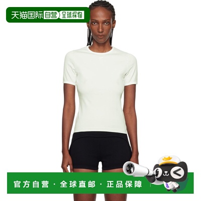 1h可退 香港直邮Courreges 女士 蓝色 Signature Contrast T 恤 1
