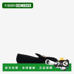 自营欧洲直邮Burberry博柏利 Estate系列女士黑色棉马术骑士徽标