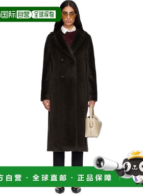 1h可退 香港直邮MaxMara 麦斯玛拉 女士 绿色 Rosanna 人造毛皮大