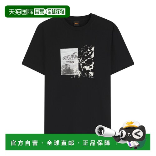 香港直邮BOSS HUGO BOSS 男士T恤  50566627002 AW2026黑色短袖