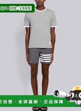 香港直邮Thom Browne 徽标T恤 MJS083A00042