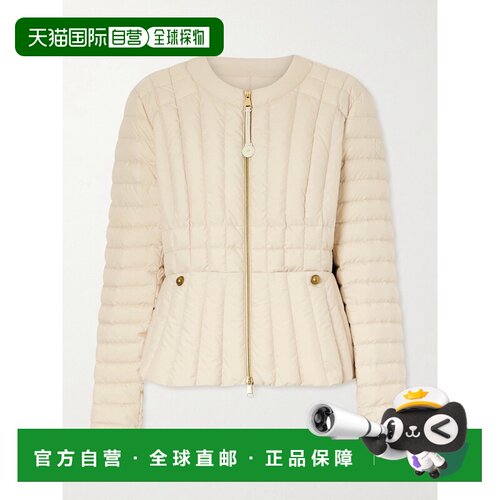 香港直邮Moncler 盟可睐 女士 Menthe shell 嵌花带里衬绗缝羽绒