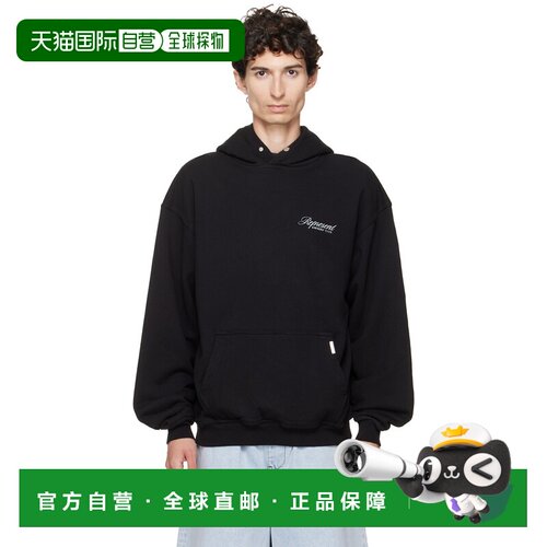 香港直邮Represent 男士 黑色 Printed Owners Club Script 连帽