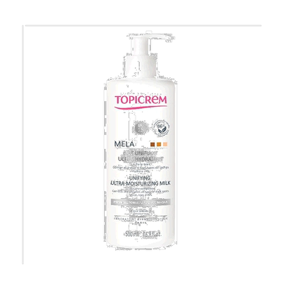 欧洲直邮Topicrem特碧润Mela保湿身体乳500ml SPF15 预防斑点提亮