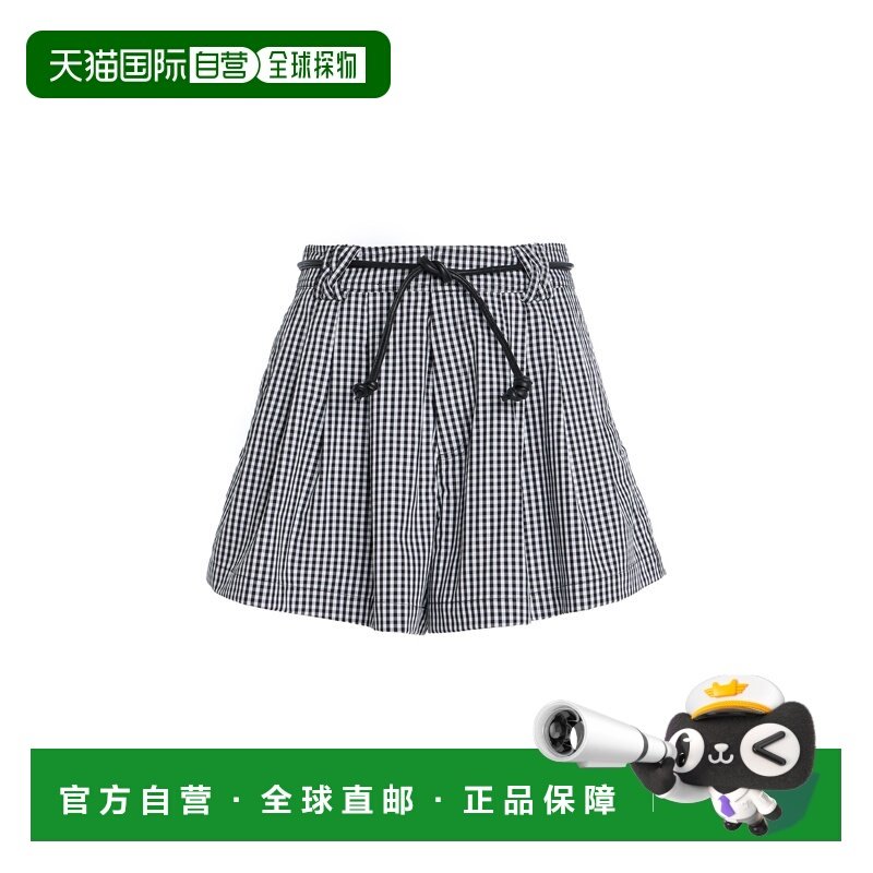 1h可退 香港直邮SEA 海洋 女士 Neci 束带方格棉布棉质短裤新款,女装/女士精品,休闲裤,淘宝优惠券,粉丝福利购,淘宝优惠卷