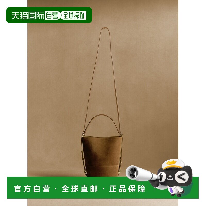 自营欧洲直邮Sezane SAC MINI GARY女士焦糖色牛皮迷你包斜挎包