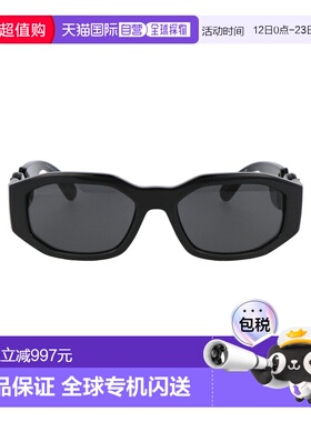 1h可退 香港直邮versace 范思哲 女士 黑色尼龙太阳眼镜 0VE43615