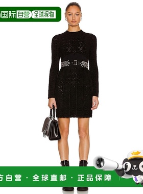 1h可退 香港直邮Alaia 女士 合身束腰迷你连衣裙 AA9R2172CM636
