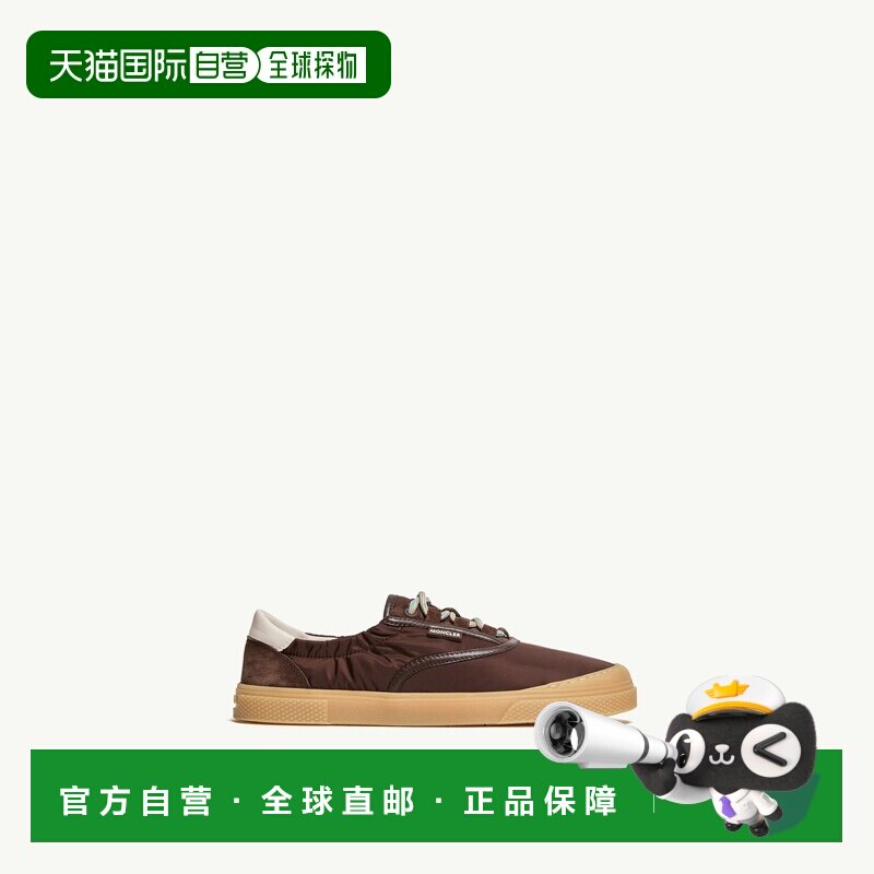 自营欧洲直邮Moncler盟可睐 Vera Leisure女士棕色尼龙绗缝运动鞋