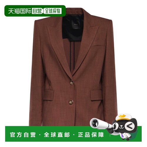 香港直邮PINKO 女士西服 106529A2W6L78 SS2026 棕色 Single-Brea