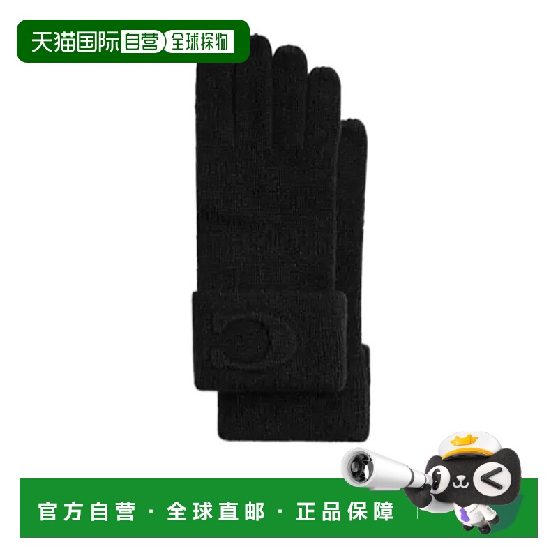香港直邮Coach 标志性压纹针织手套 CCM98