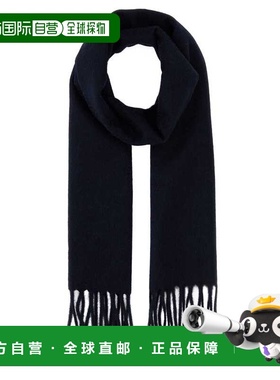 1h可退 香港直邮Prada 普拉达 女士 午夜蓝羊绒围巾 1FS001076F00