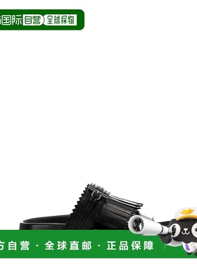 1h可退 香港直邮MCQUEEN 亚历山大 麦昆 女士 流苏T型拖鞋 825005