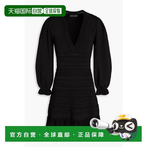 1h可退 香港直邮Sandro 女士 针织迷你连衣裙 SFPRO02739NOIR
