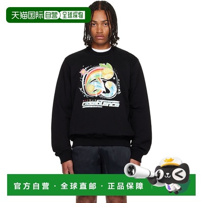 1h可退 香港直邮Casablanca 男士 黑色 Manga Tennis Ball 套头衫