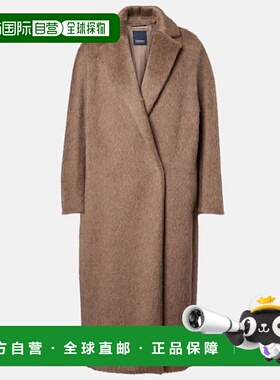 1h可退 香港直邮'S Max Mara 女士 Giorgia 羊驼毛羊毛混纺大衣