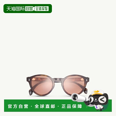 自营欧洲直邮Moncler盟可睐 Ember哈瓦那色醋酸纤维圆形太阳镜男