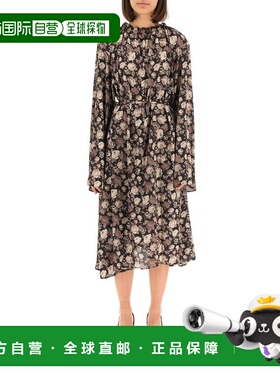 1h可退 香港直邮Balenciaga 巴黎世家 女士 印花连衣裙 659084TLL