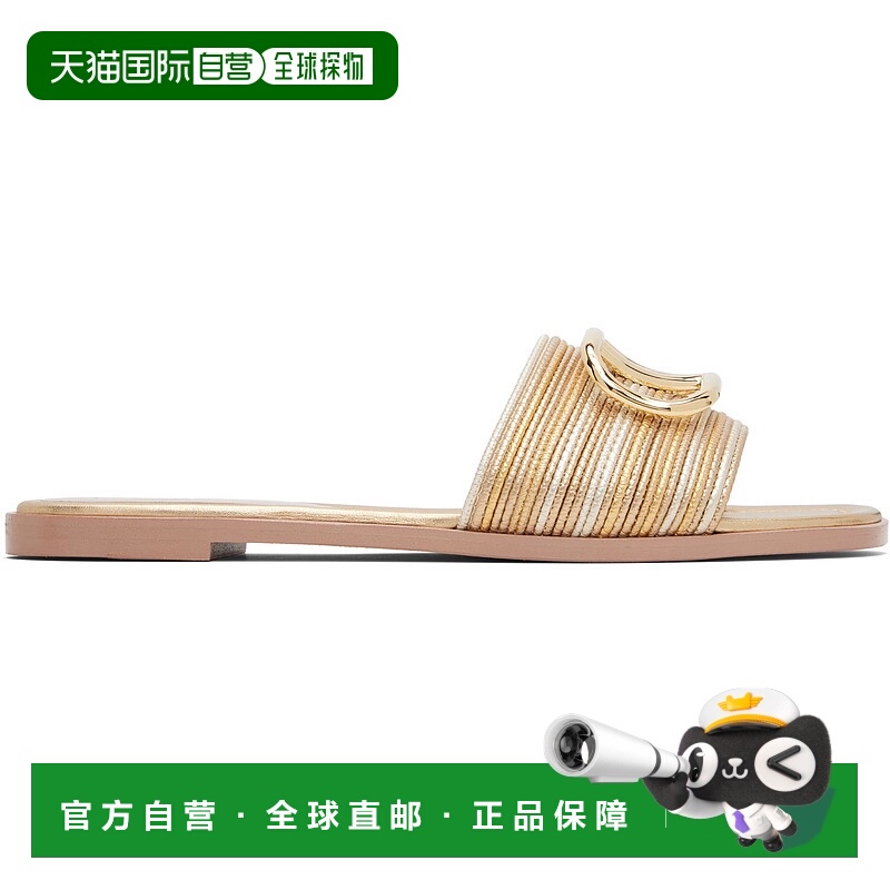香港直邮valentino 华伦天奴 女士 金色 VLogo Signature Metalli