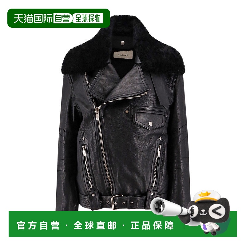 香港直邮Saint Laurent 长袖皮夹克 809830YCRR2麂皮