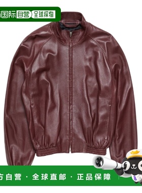 1h可退 香港直邮Acne Studios 长袖皮夹克 B70168