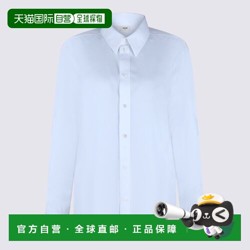 1h可退 香港直邮CELINE 女士衬衫 RC09X0T0101BC CO 白色 长袖衬