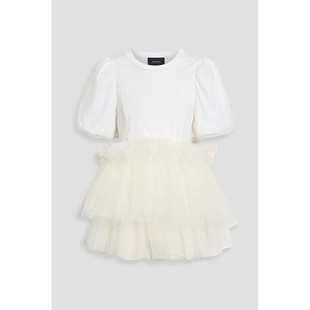 层叠感薄纱棉针织上衣 香港直邮Simone 531 女士 罗莎 Rocha 蒙娜