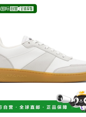 1h可退 香港直邮A.P.C. 男士 白色 & 灰色 Plain 运动鞋 PUABHM56