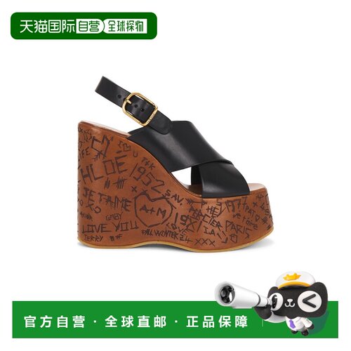 1h可退 香港直邮Chloe 蔻依 女士 Maxime 坡跟鞋 C24A02YLU厚底