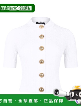 香港直邮Balmain 巴尔曼 女士 圆领针织开衫 FF1KL230KI50