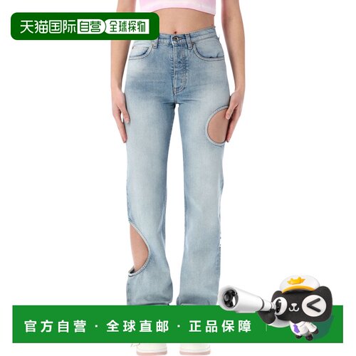 1h可退 香港直邮OFF-WHITE 女士牛仔裤 OWYA06ES26DEN0014600 SS2