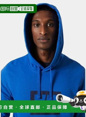 自营欧洲直邮Helly Hansen 男士蓝色棉HHBox连帽衫潮牌舒适百搭休