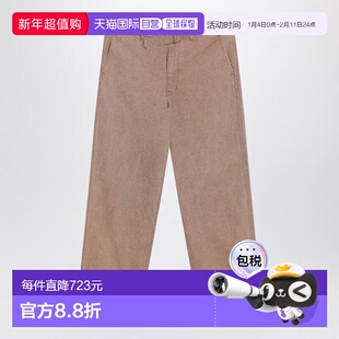 1h可退 香港直邮AURALEE 男士 浅棕棉质裤子 A24AP03HGCOLB