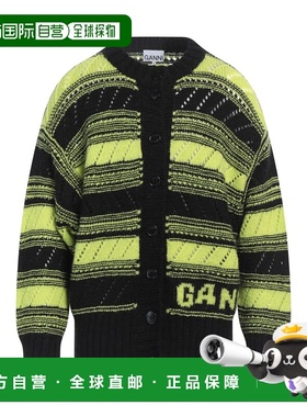 1h可退 香港直邮GANNI 甘尼 男士 针织开衫 black黑色 舒适时尚