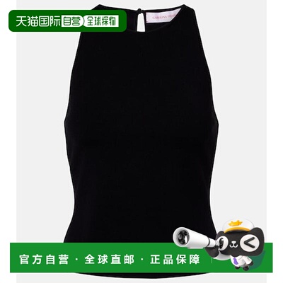 1h可退 香港直邮CAROLINA HERRERA 女士 针织上衣 black黑色 舒适