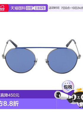 1h可退 香港直邮Calvin Klein 卡尔文 克莱恩 女士 蓝色金属太阳