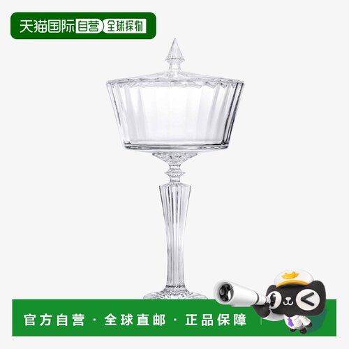 欧洲直邮Baccarat巴卡拉 Mille Nuits水晶威尼斯竖纹高身糖果盒