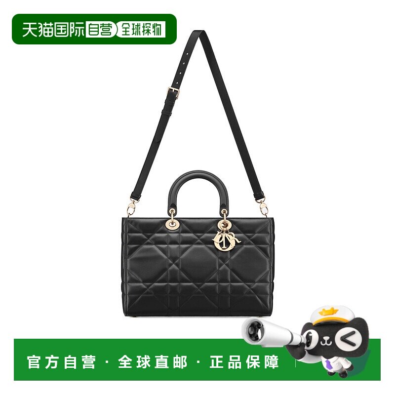 香港直邮Dior 大号 Lady D-Sire单肩包 M1152OHOW迪奥手提包