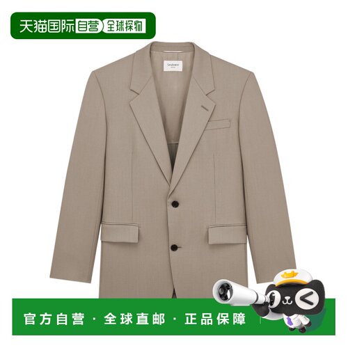 1h可退 Saint Laurent 羊毛和马海毛混纺单排扣夹克 872381Y1N15