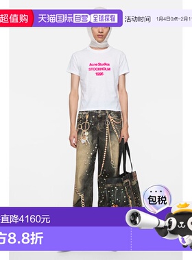 欧洲直邮ACNE（艾克妮）标志T恤-马年短袖圆领印花