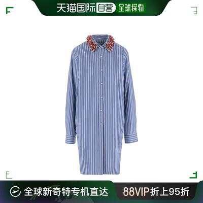 香港直邮Dries Van Noten 德赖斯 范诺顿 女士 长款条纹衬衫 0107