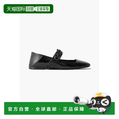 香港直邮valentino 华伦天奴 女士 VLOGO Locker 精饰漆皮玛丽珍