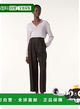 自营欧洲直邮Loro Piana 女士淡紫色真丝Polo衫