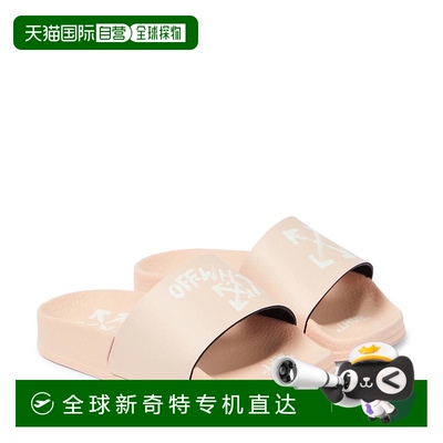 香港直邮OFF-WHITE C O VIRGIL ABLOH 女童 徽标人造革凉拖童鞋童