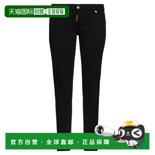 二次方 舒适时尚 女士 black黑色 直筒裤 香港直邮Dsquared2